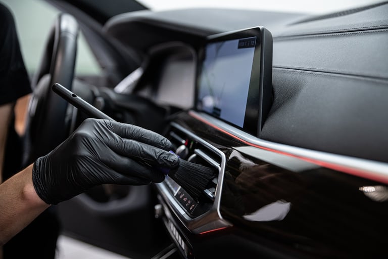 Premium interior car detailing Calgary — deep clean leather seats and carpets